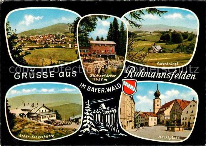 Ruhmannsfelden Marktplatz Arber Schutzhuette Osterbruennl