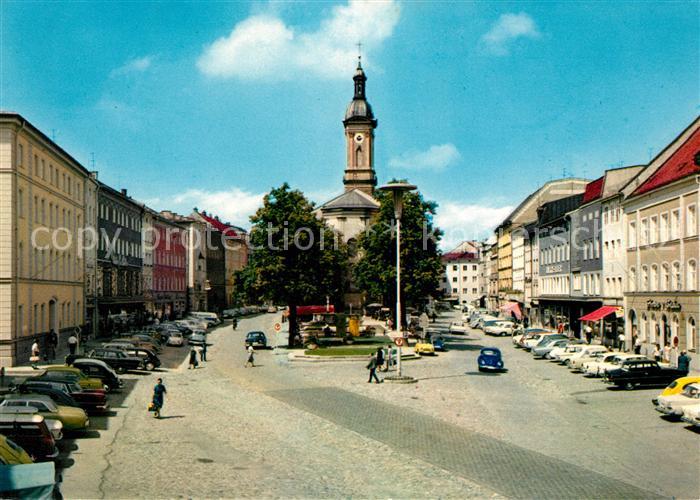 Traunstein Oberbayern Stadtplatz