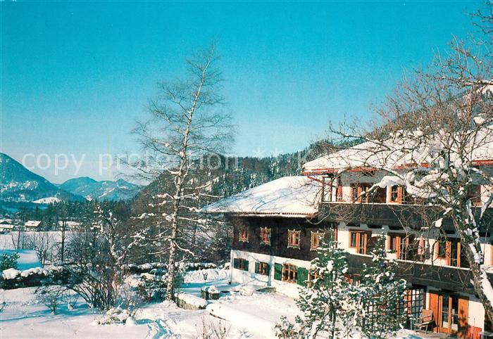 Bayrischzell Tannerhof Privatsanatorium Winter