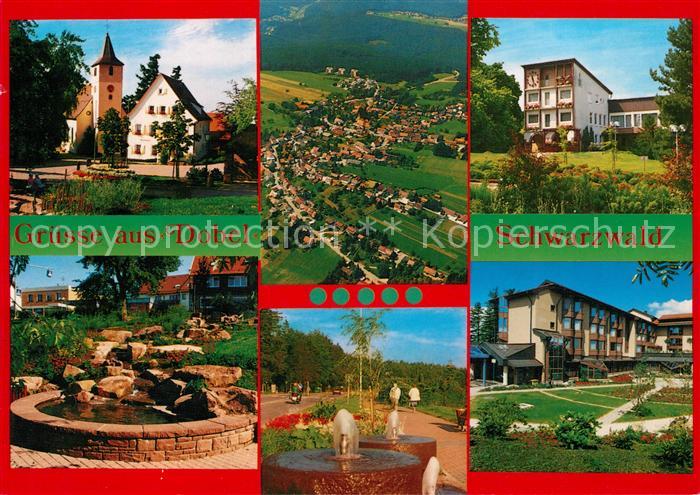 Dobel Schwarzwald Kirche Brunnen Park