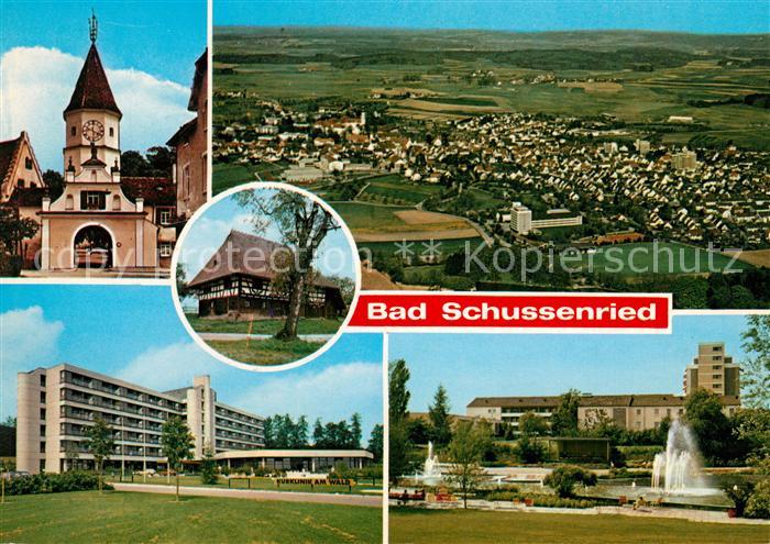 Schussenried Bad Kuranlagen Fliegeraufnahme
