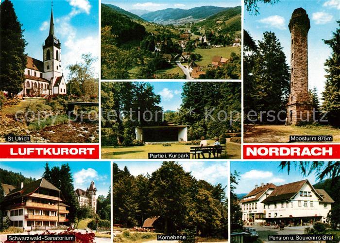 Nordrach Sankt Ulrich Kurpark Schwarzwald Sanatorium Kornebene Moosturm