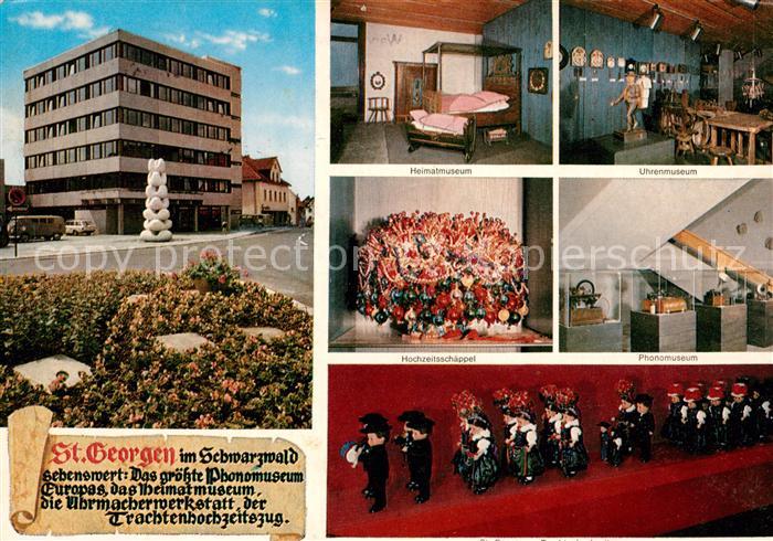 Georgen Breisgau St Heimatmuseum Uhrenmuseum Hochzeitsschaeppel Phonomuseum