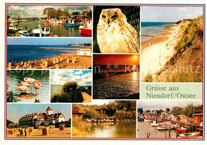 Niendorf Ostseebad Strand Flamingo Bootshafen Kueste
