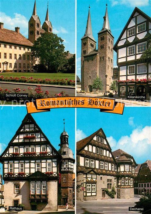 Hoexter Weser Schloss Corvey Rathaus Dechanei