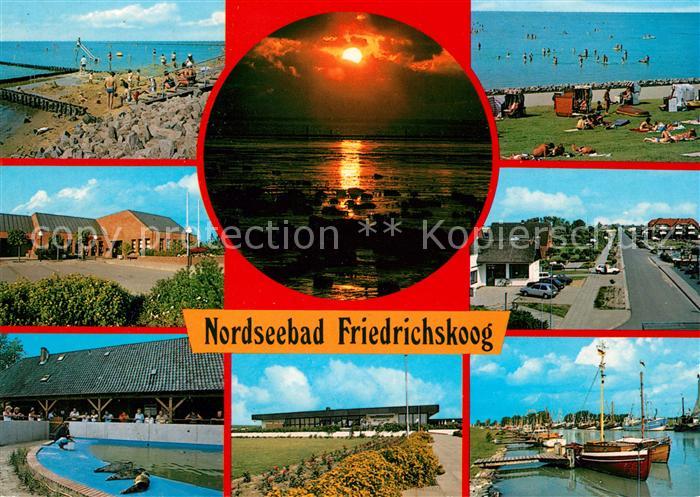 Friedrichskoog Nordseebad Strand Hafen Seehundfuetterung