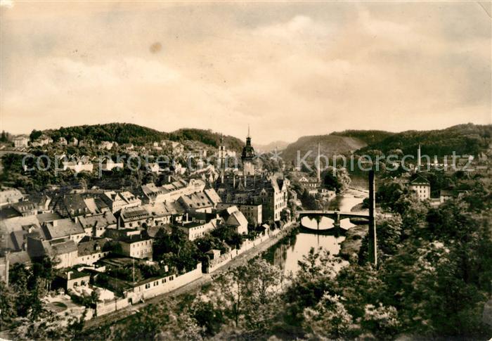 Waldheim Sachsen Panorama vom Eichberg