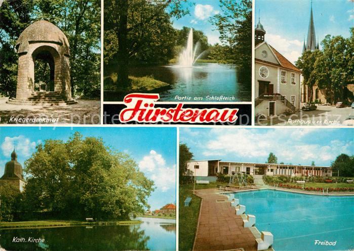 Fuerstenau Osnabrueck Schwimmbad Rathaus Kirche Kriegerdenkmal