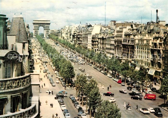 Paris Camps Elysees Arc de Triomphe