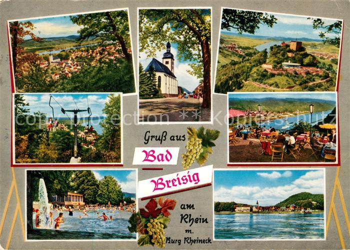 Breisig Bad Burg Rheineck Sessellift Kirche