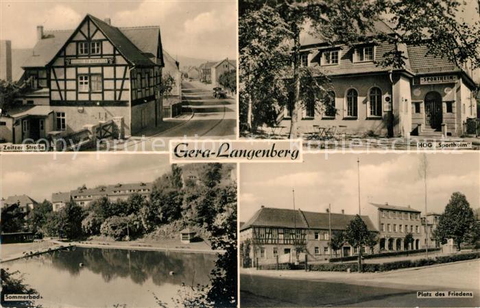 Langenberg Thueringen Zeitzer Strasse HOG Sportheim Sommerbad PdF