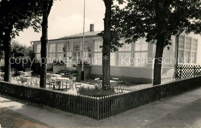 Altenhof Werbellinsee FDGB Heim Strandpavillon Terrasse am See Handabzug