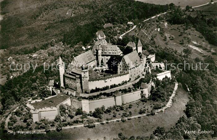 Coburg Veste Original Fliegeraufnahme