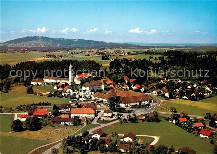 Rottenbuch Oberbayern mit Kloster Mariae Geburt Hoher Peissenberg Fliegeraufnahm