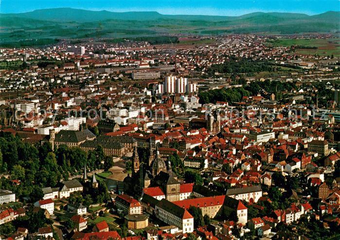 Fulda Teilansicht Barockstadt Fliegeraufnahme