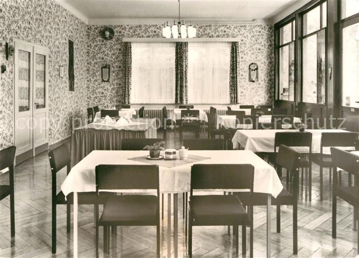 Finsterbergen FDGB Erholungsheim Spiessberghaus Speisesaal