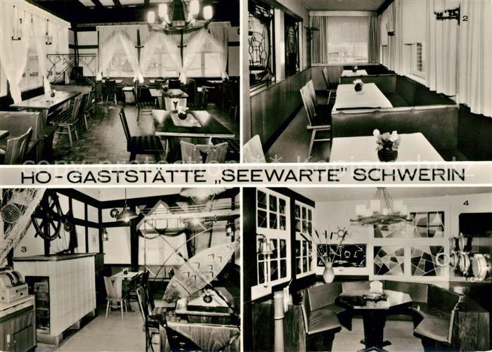 Schwerin Mecklenburg HO Gaststaette Seewarte Innenraeume