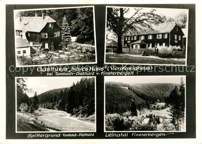 Dietharz Tambach Gasthaus Neues Haus Vierpfennighaus Landschaftspanorama Spitter