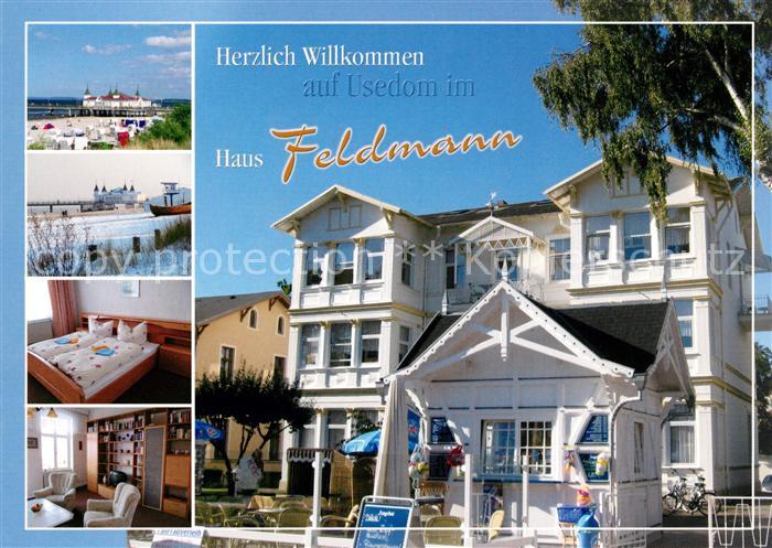 Ahlbeck Ostseebad Haus Feldmann Fremdenzimmer Seebruecke Strand