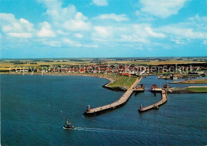 Buesum Nordseebad Hafen Fliegeraufnahme