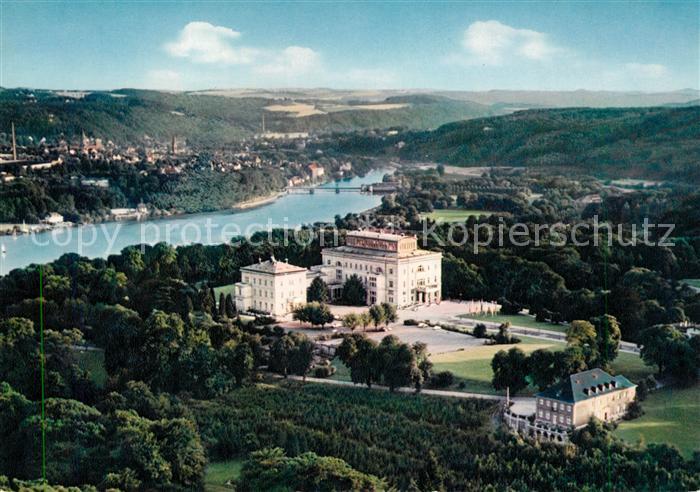 Essen Ruhr Villa Huegel mit Baldeneysee Fliegeraufnahme