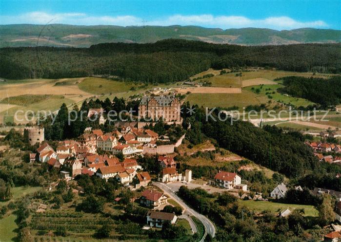 Lichtenberg Odenwald Erholungsort Schloss Fliegeraufnahme