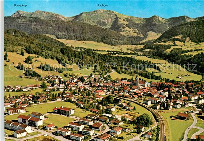 Oberstaufen Oberallgaeu Bayern Schrothkurort Tanner Luftbild