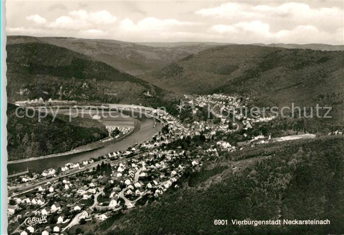 Neckarsteinach Vierburgenstadt Fliegeraufnahme