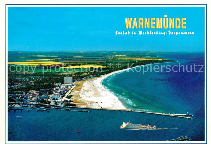 Warnemuende Ostseebad Fliegeraufnahme