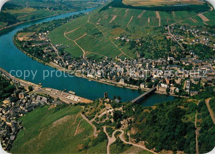 Traben-Trarbach Moselpartie Fliegeraufnahme