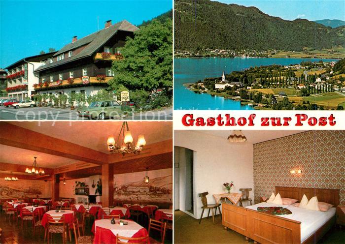 Ossiach Gasthof Espresso Zur Post Gastraum Zimmer