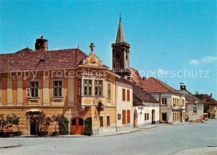 Rust Burgenland Hauptplatz mit Buergerhaus Zum Auge Gottes