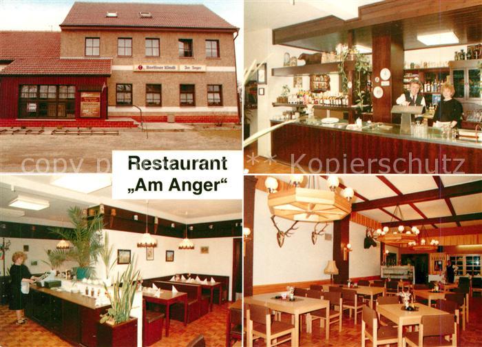 Stolzenhagen Wandlitz Restaurant Am Anger Theke Gastraeume