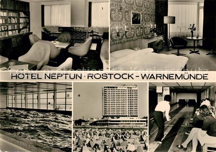 Rostock-Warnemuende Bibliothek mit Kamin Franz Zimmer Meeresbrandungsbad Ansicht