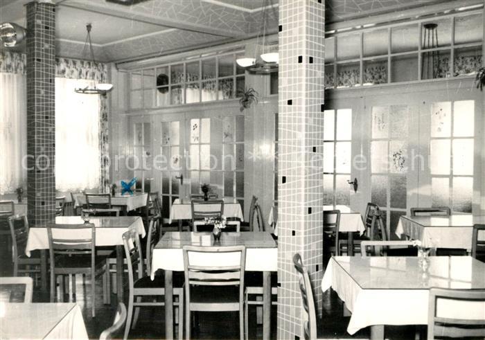 Markersbach Bahratal Kurheim Wolfner Muehle Speisesaal