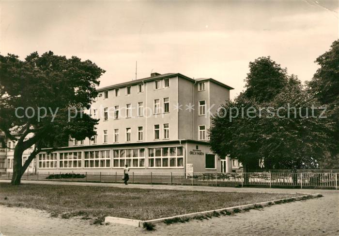 Heringsdorf Ostseebad Usedom FDGB Erholungsheim Erich Wirth