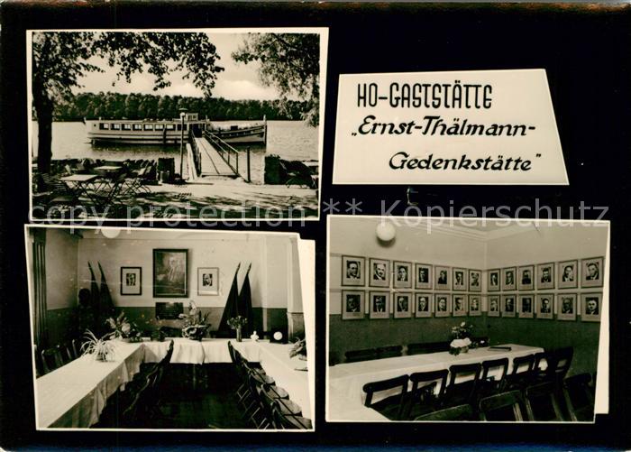 Niederlehme Bootssteg HOG Ernst Thaelmann Gedenkstaette Gastraum