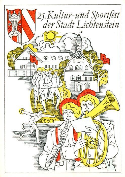 Lichtenstein Hohenstein-Ernstthal Kultur und Sportfest Plakat