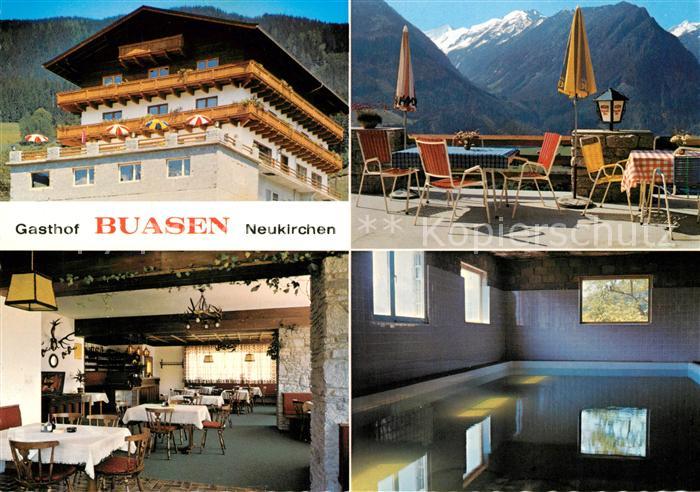 Neukirchen Grossvenediger Gasthof Bussen Terrasse Hallenbad Alpenpanorama
