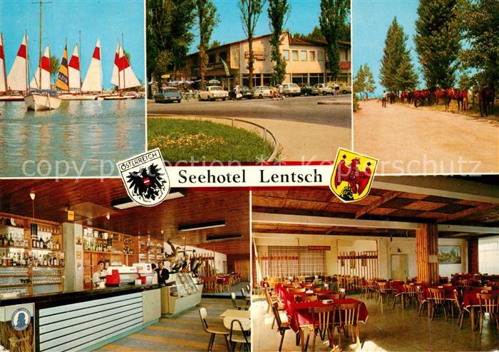 Podersdorf See Burgenland Seehotel Lentsch Bar Restaurant Seglerhafen Pferde
