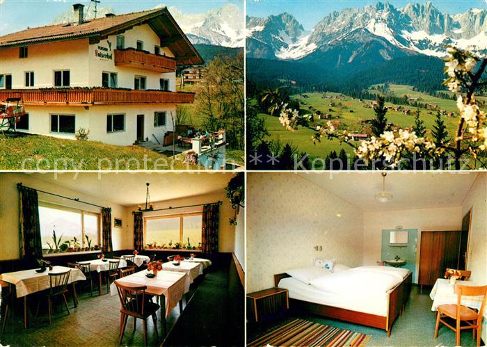 Going Wilden Kaiser Tirol Pension Kaiserhof Landschaftspanorama Kaisergebirge