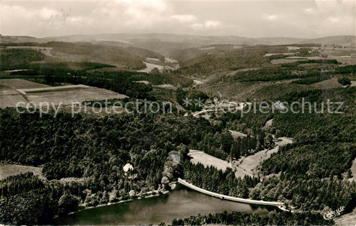 Schwelm Heilenbeckertalsperre Fliegeraufnahme