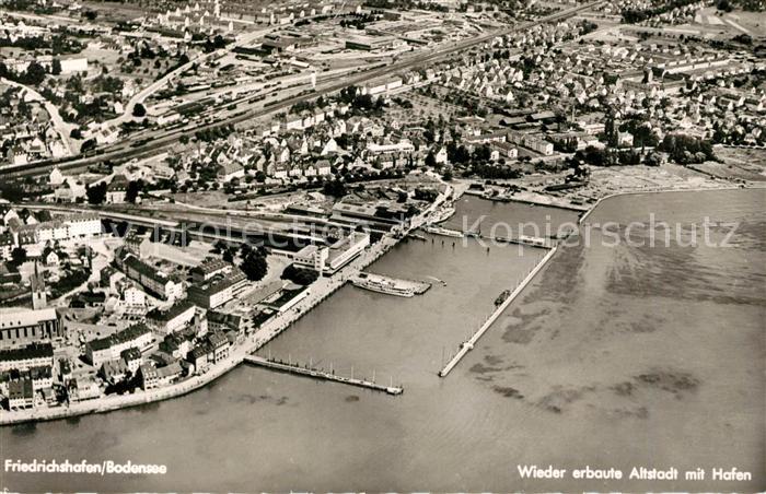 Friedrichshafen Bodensee Altstadt Hafen Fliegeraufnahme