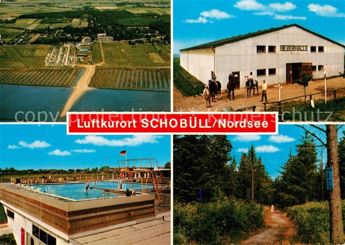 Schobuell Husum Schwimmbad Fliegeraufnahme Heverhalle