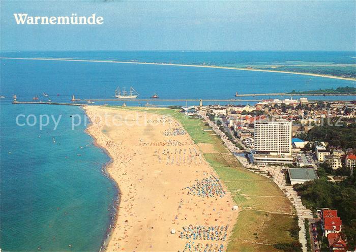 Warnemuende Ostseebad Fliegeraufnahme