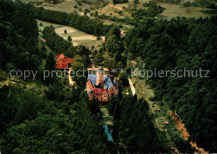 Mespelbrunn Schloss Fliegeraufnahme