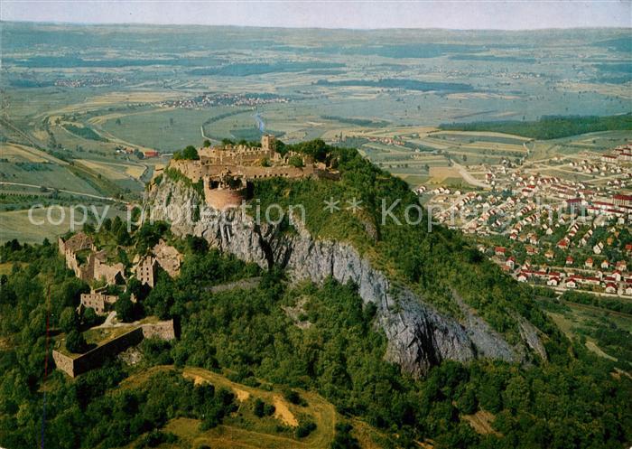 Hohentwiel Burgruine Fliegeraufnahme