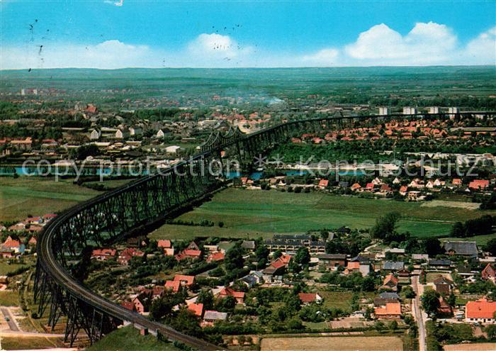 Rendsburg Schleswig-Holstein Fliegeraufnahme Hochbruecke