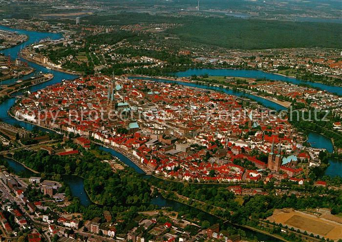 Luebeck Fliegeraufnahme