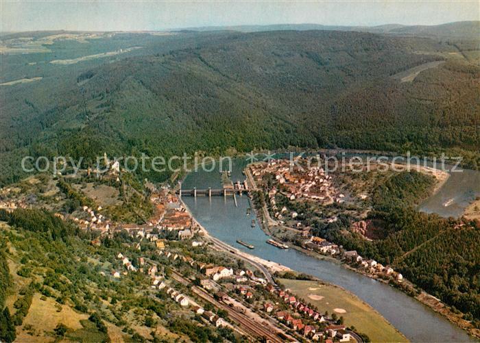 Hirschhorn Neckar Fliegeraufnahme Neckarschleife